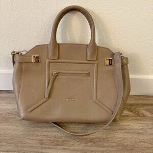 Furla Alice Top Handle Bag Taupe Pristine Condition